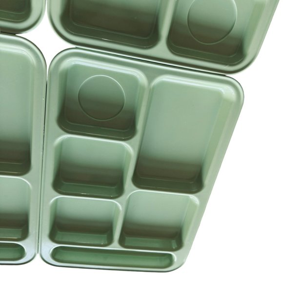 Pottery Barn Kids Cafeteria Trays Divided Food Trays Green Crafts Homeschool - Picture 6 of 10